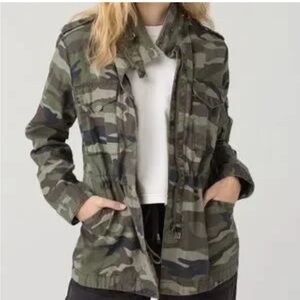 Thread & Supply Camouflage Military Style Jacket